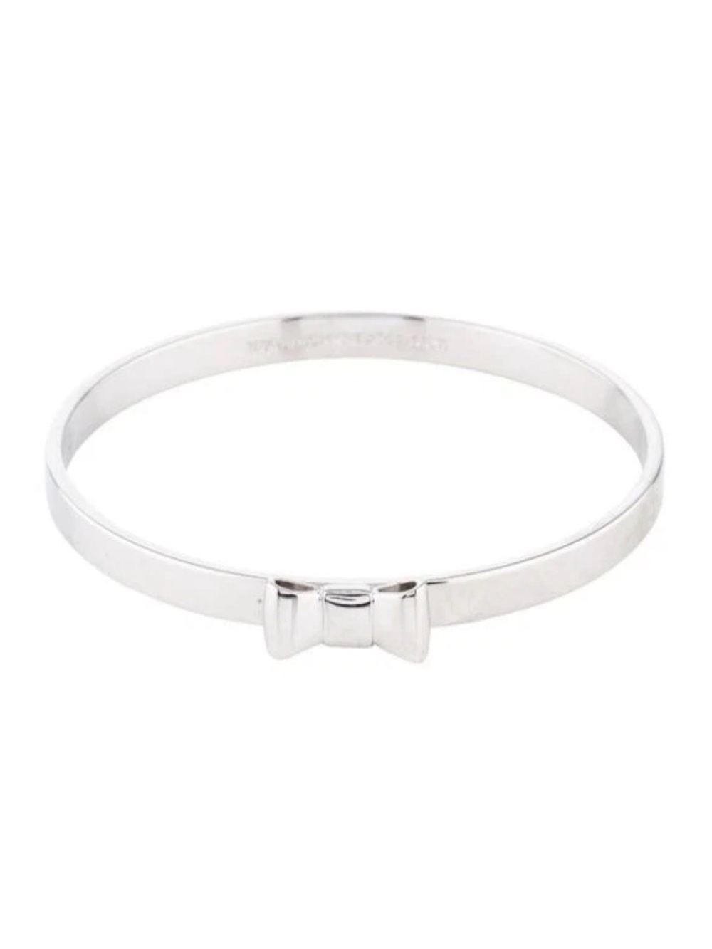 Kate Spade Take A Bow Silver Bangle Bracelet